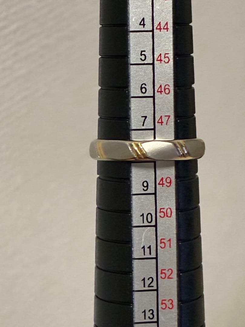 K18 pt900 コンビ　リング