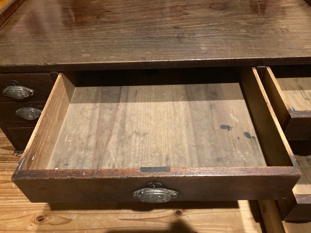 昭和レトロ　木製文机　ローテーブル　17