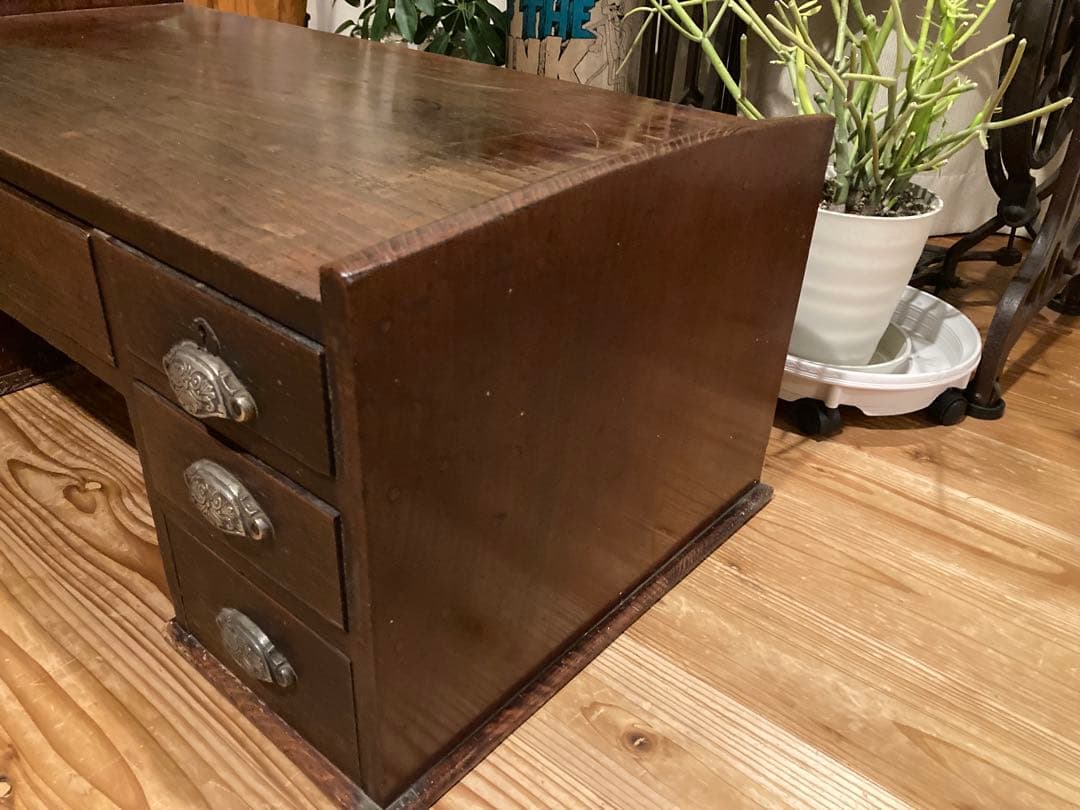 昭和レトロ　木製文机　ローテーブル　17