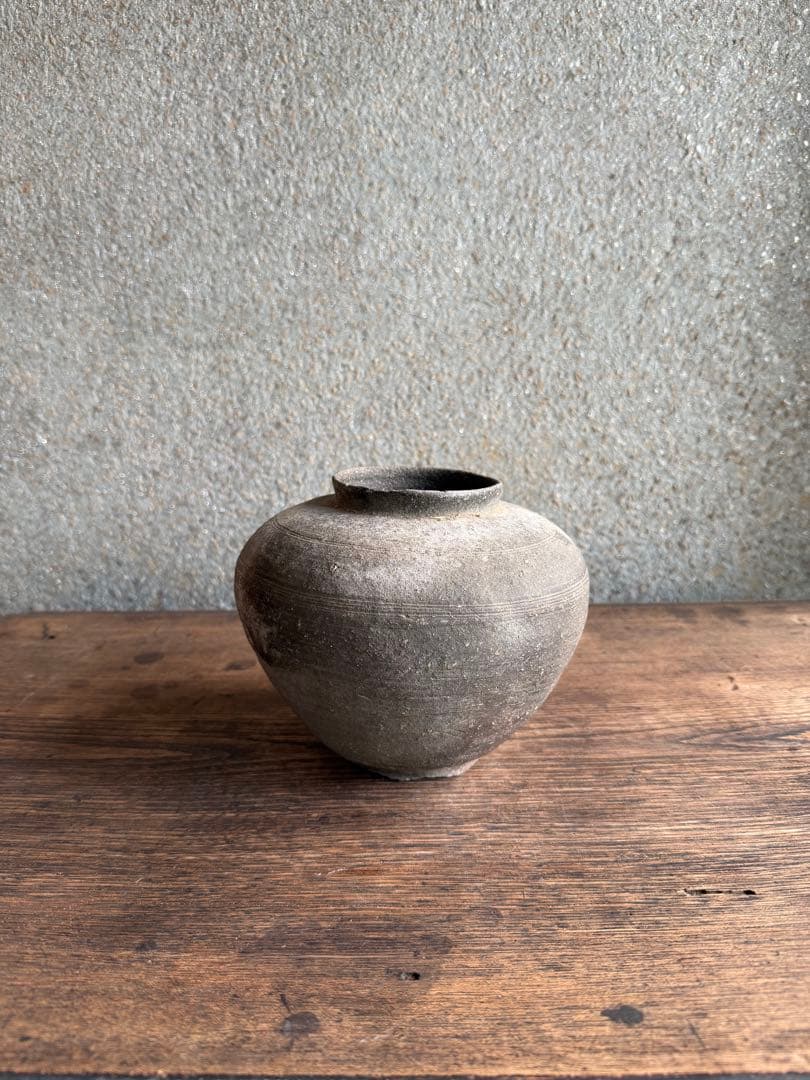 須恵器　薬壺　アンティーク 陶器 花瓶 弥生土器　白菊土器　花器