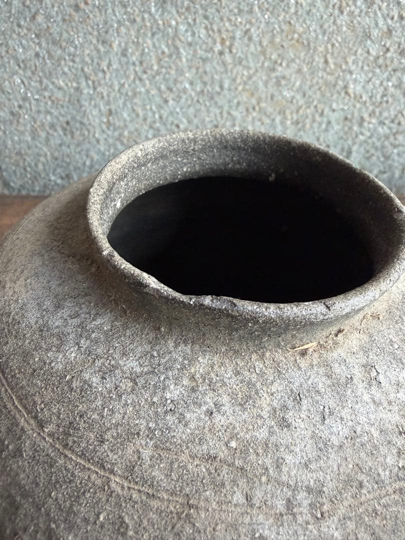 須恵器　薬壺　アンティーク 陶器 花瓶 弥生土器　白菊土器　花器