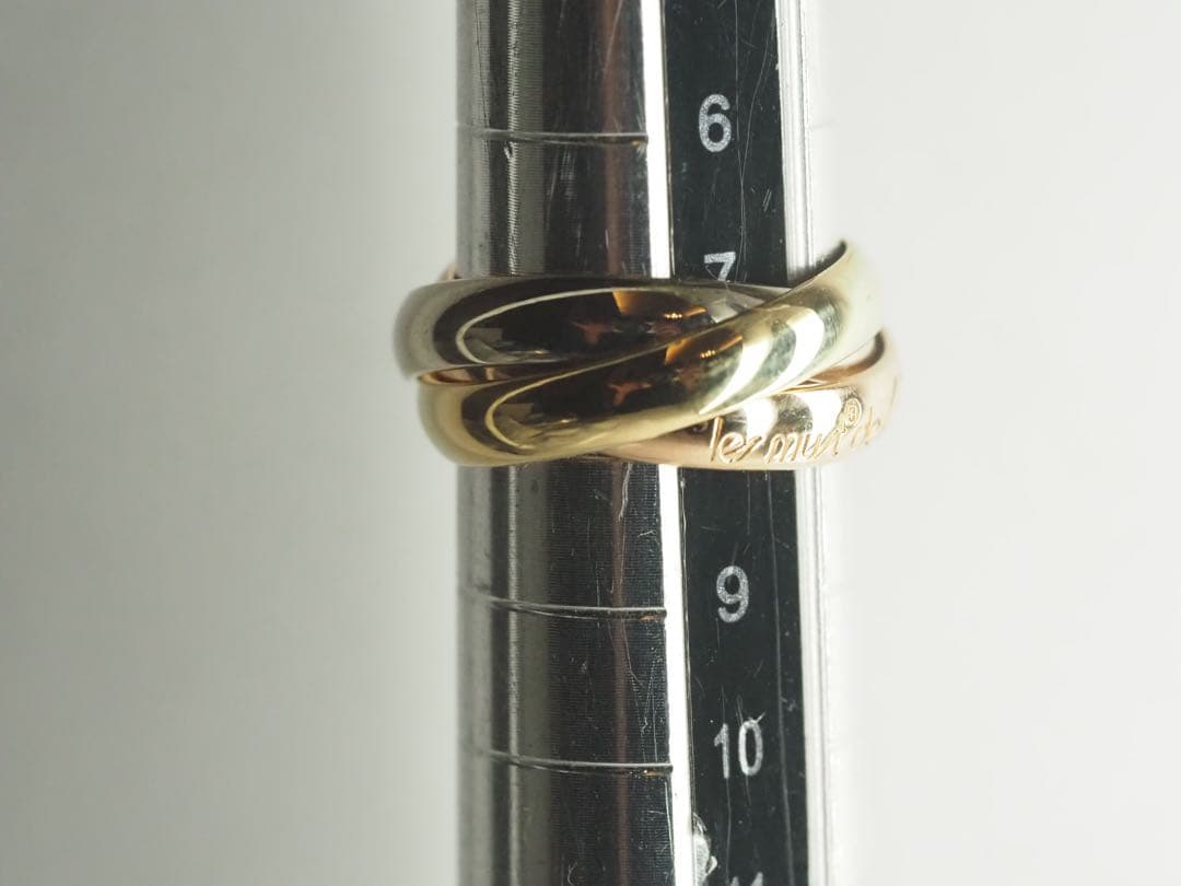 Cartie カルティエ　750 トリニティリング 48号　シリアル有　K18