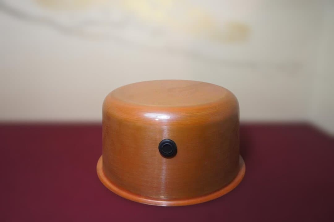 ☆茶道具 立礼棚卓用 銅風炉 銅製 丸炉 410W炭型 電熱器 送料込み