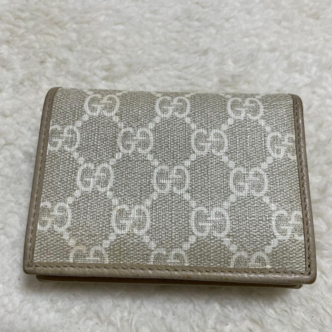 グッチ　GUCCI　折り財布　ホースビット　ベージュ　美品‼️