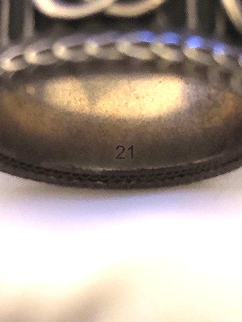 GUCCI GGマーモント スネーク シルバー AG 925 リング 21号