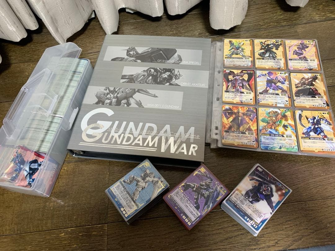 旧ガンダムウォー引退まとめ売りセット　　デッキ３つ・ファイル１つ