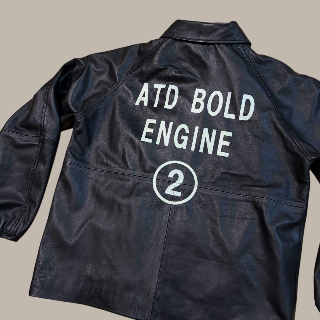 ★美品★ AT-DIRTY レザー コーチジャケット　ラグラン