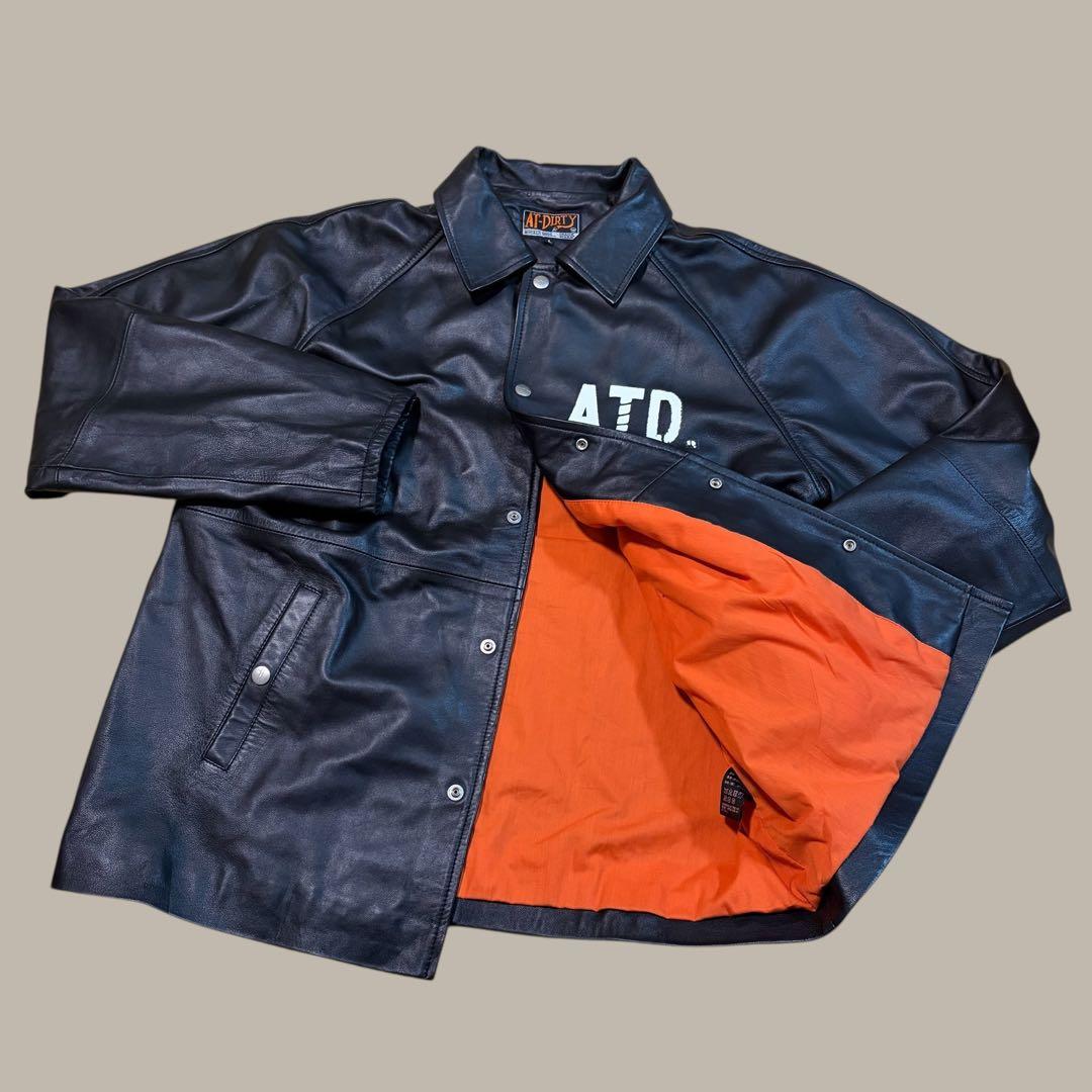★美品★ AT-DIRTY レザー コーチジャケット　ラグラン