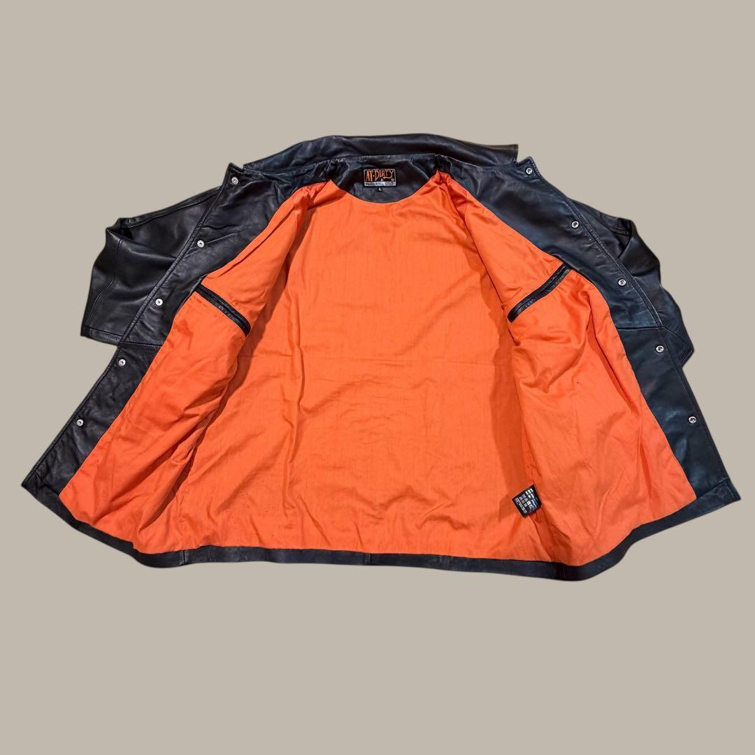 ★美品★ AT-DIRTY レザー コーチジャケット　ラグラン