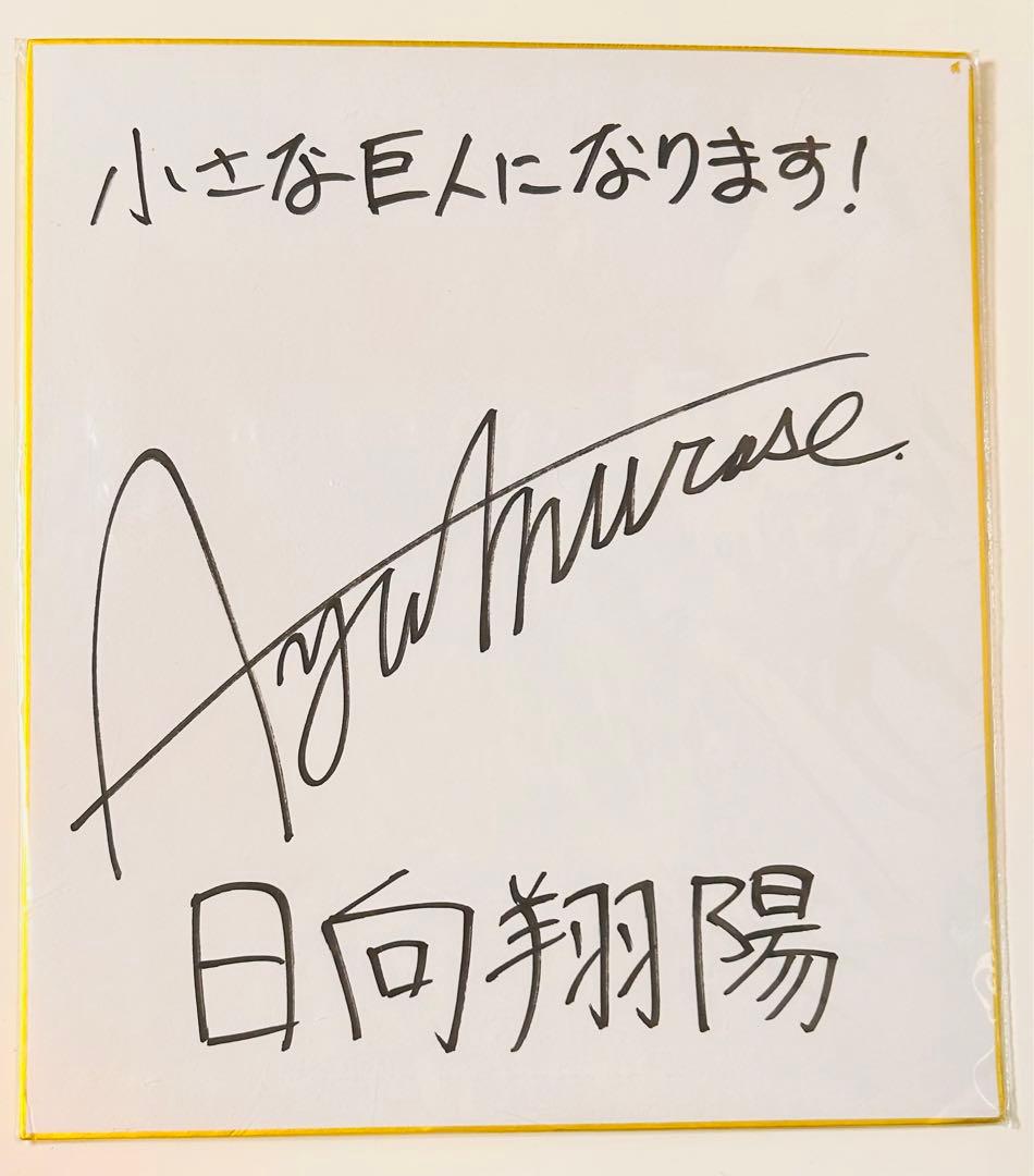 Poth-Gold 村瀬歩　サイン　色紙　声優　ハイキュー　日向翔陽