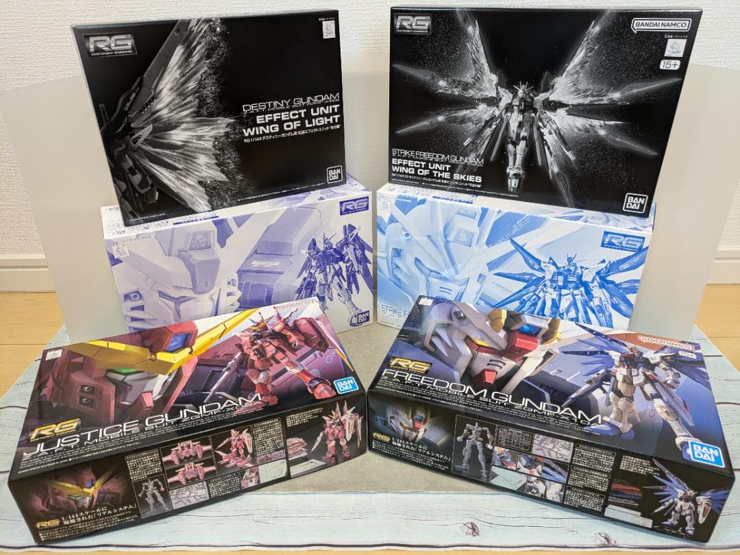 RG1/144 ガンダムSEEDシリーズスペシャル4機体+エフェクト★新品未組立