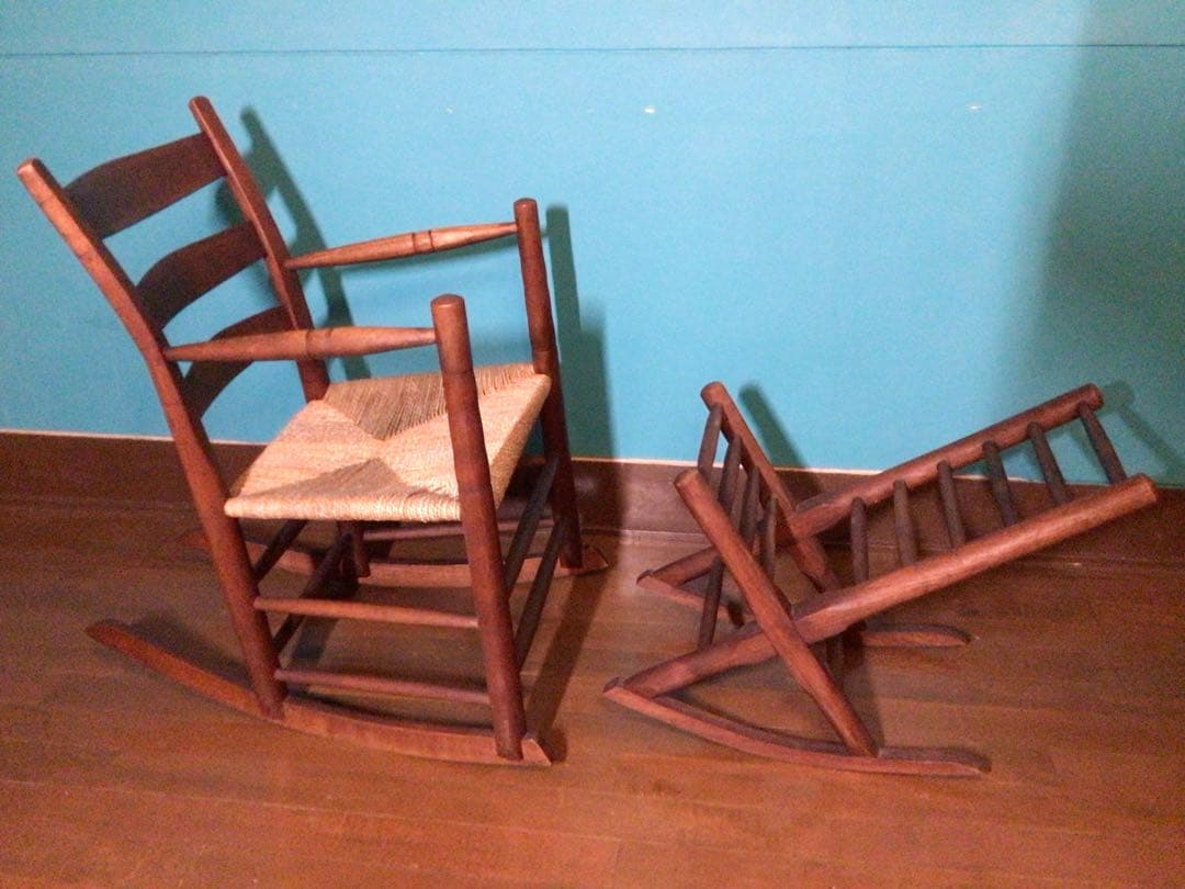 ◉家具職人1点物◉60sビンテージ◉SHAKER◉ロッキングチェア&オットマン◉