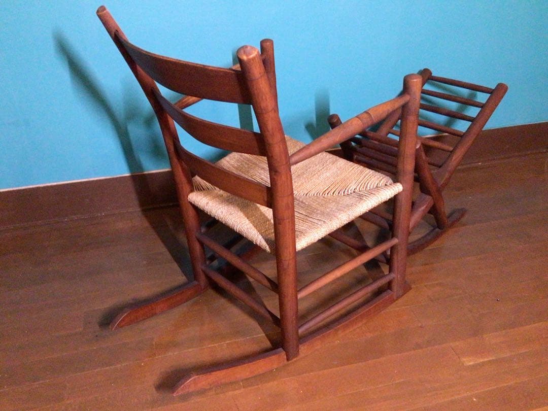 ◉家具職人1点物◉60sビンテージ◉SHAKER◉ロッキングチェア&オットマン◉