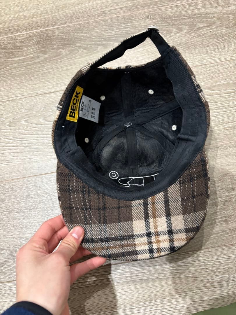 Beck and Call チェック柄キャップ