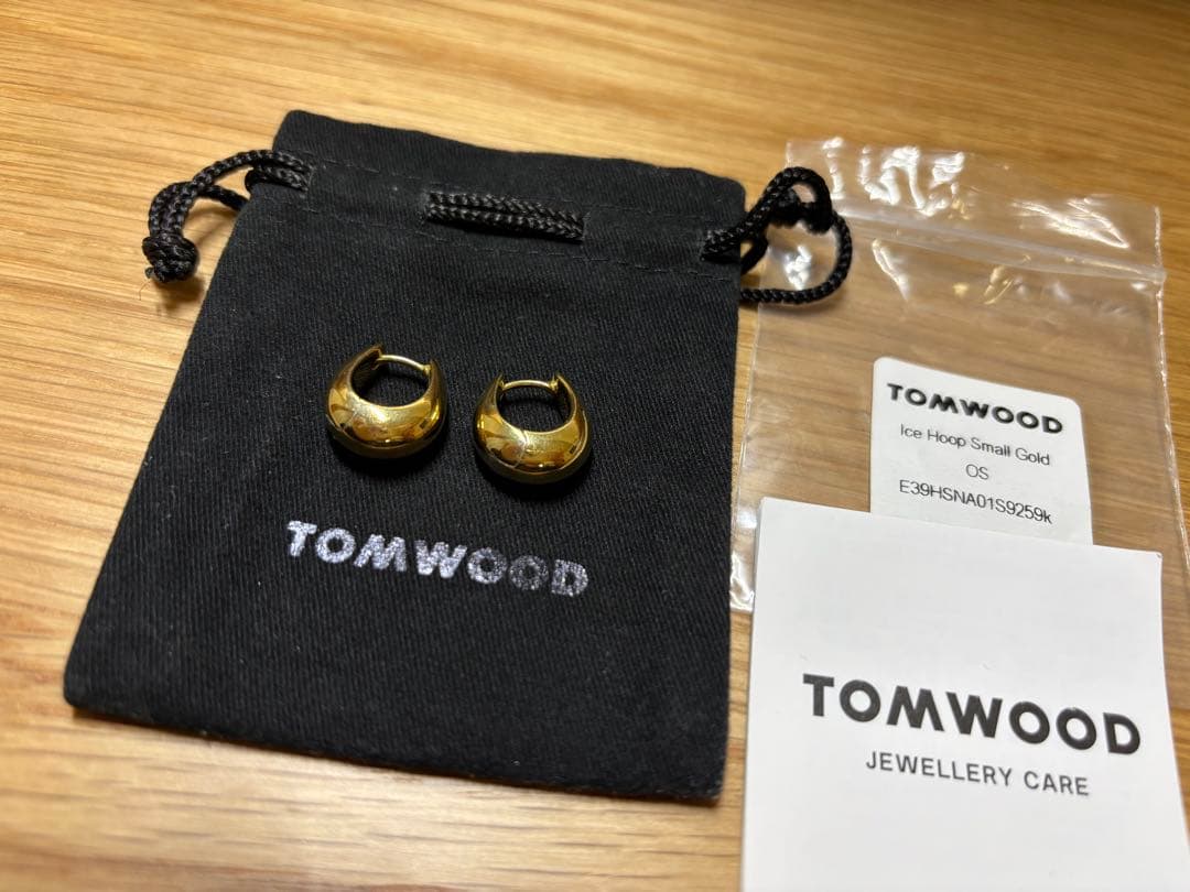 TOM WOOD アイスフープ ピアス スモール ゴールド