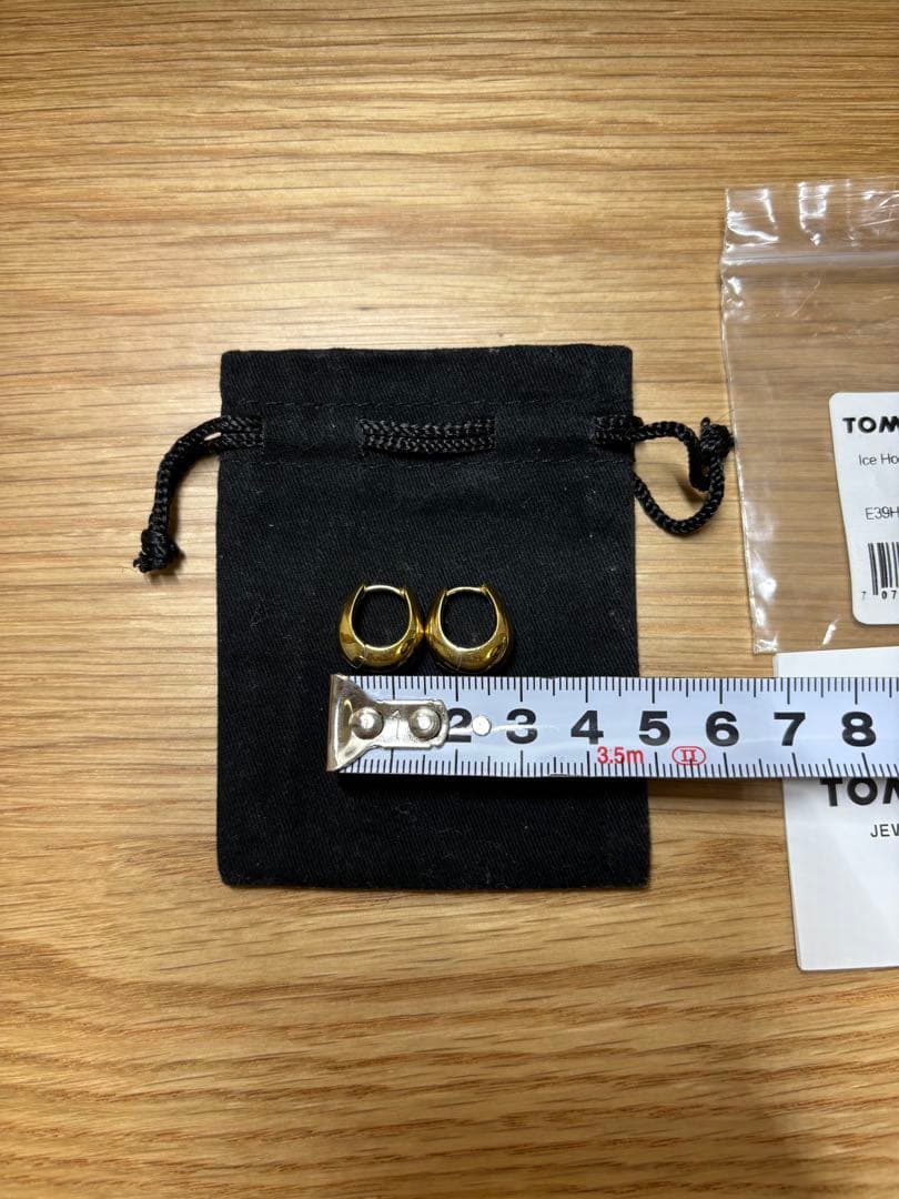 TOM WOOD アイスフープ ピアス スモール ゴールド