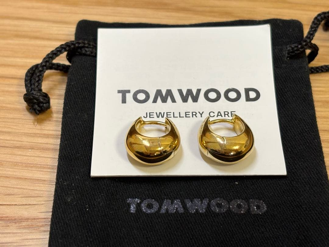 TOM WOOD アイスフープ ピアス スモール ゴールド