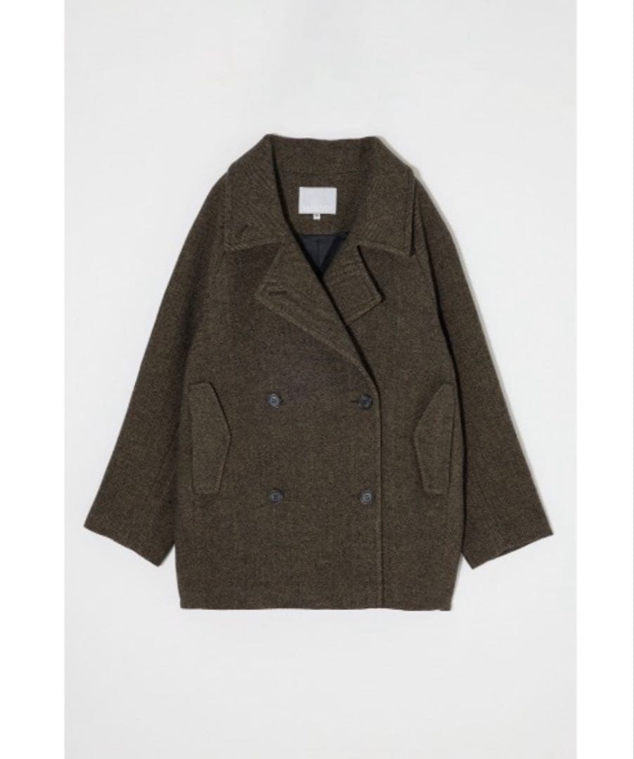 DOUBLE BREASTED MID コート　moussy