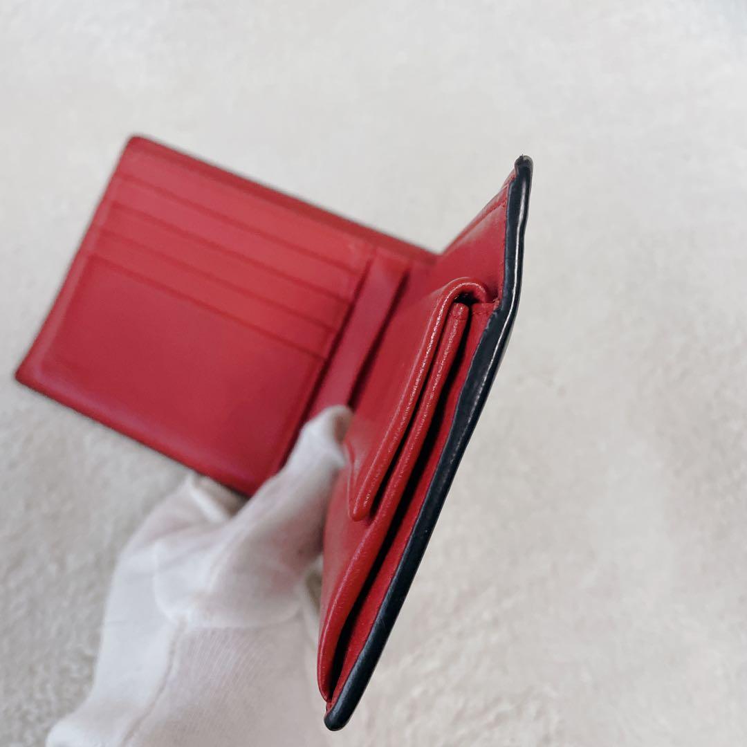 FENDI 二つ折り財布　フェンディ モンスター　バグズアイ折り財布　ウォレット