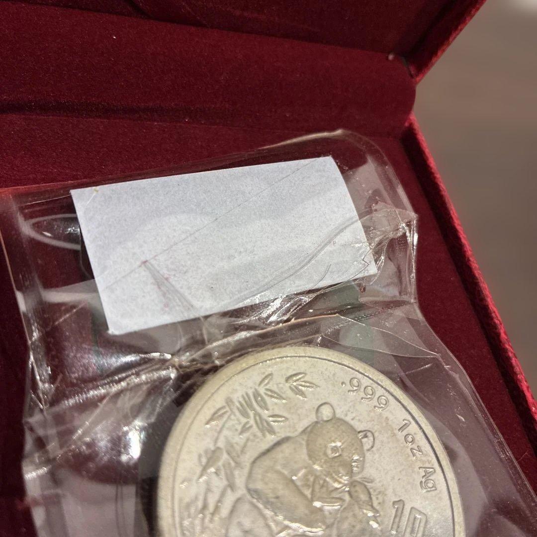 中国 パンダ銀貨 10元 1オンス