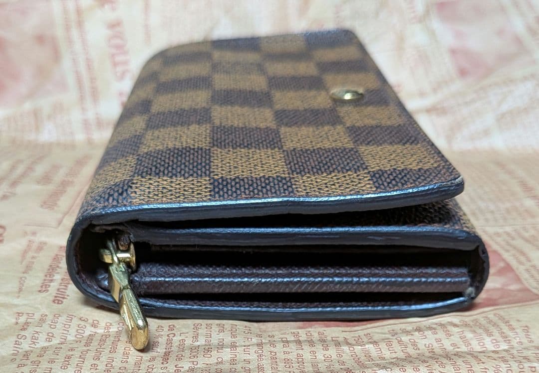 ルイ・ヴィトン　ダミエ　ポルトフォイユ　トレゾール　L字ファスナー財布