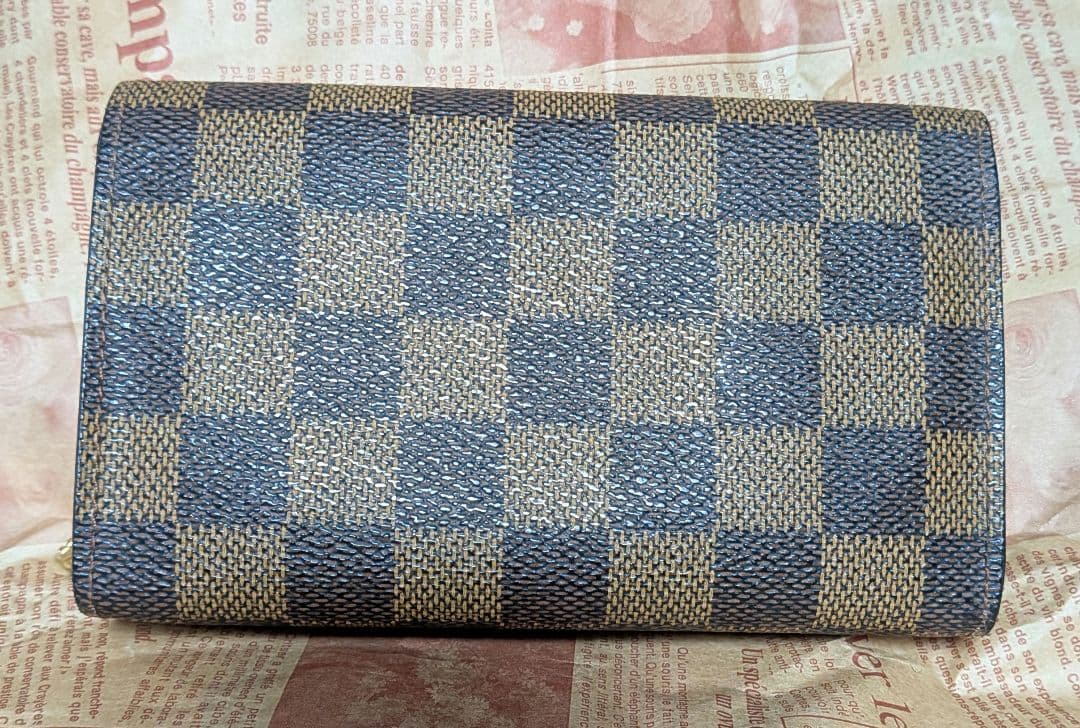 ルイ・ヴィトン　ダミエ　ポルトフォイユ　トレゾール　L字ファスナー財布