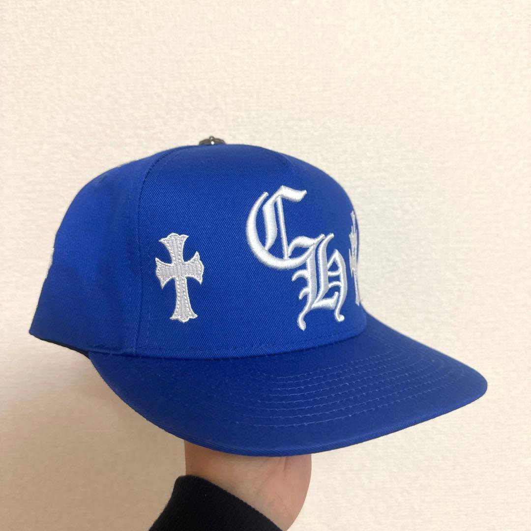 平本蓮着用 クロムハーツ クロス刺繍 青キャップ