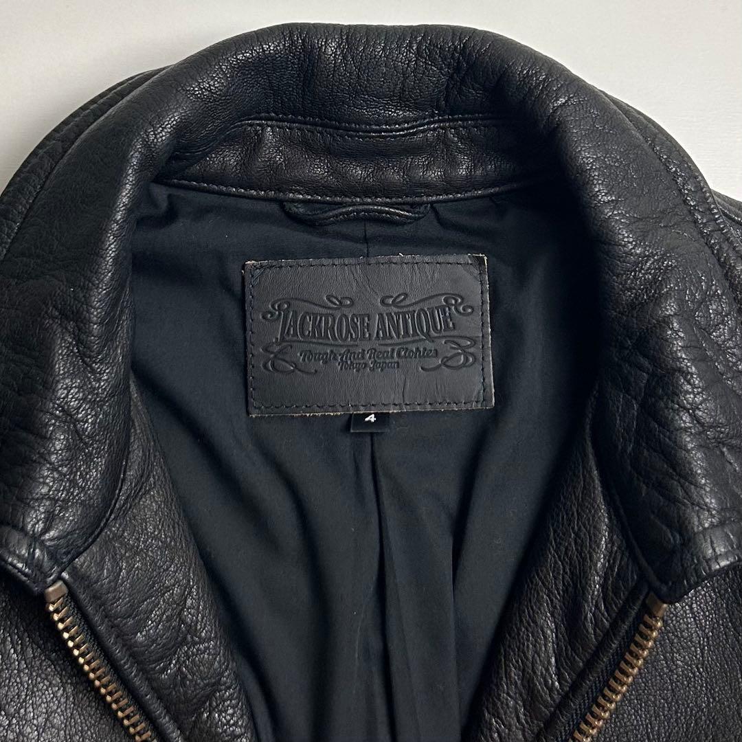 【美品】ジャックローズ/アンティークライン/ゴートレザージャケット/ヴィンテージ
