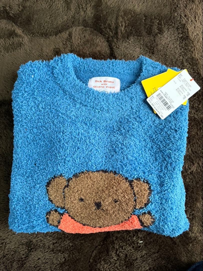 【新品未使用】ジェラートピケ　ミッフィーベビモコプルオーバー＆ロングパンツセット