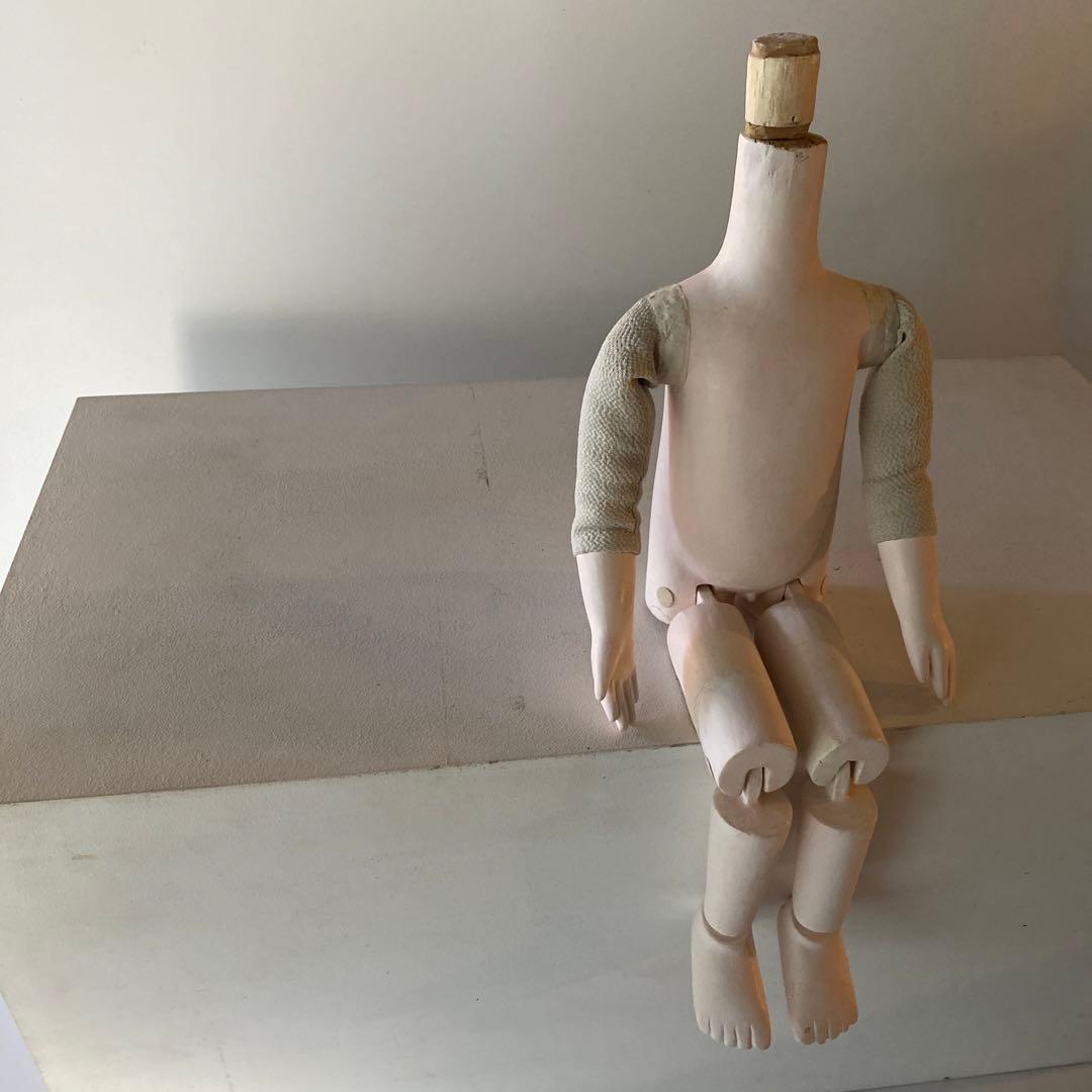 希少 三つ折人形 頭部欠損 関節人形 古道具 骨董 トルソー ドール マネキン