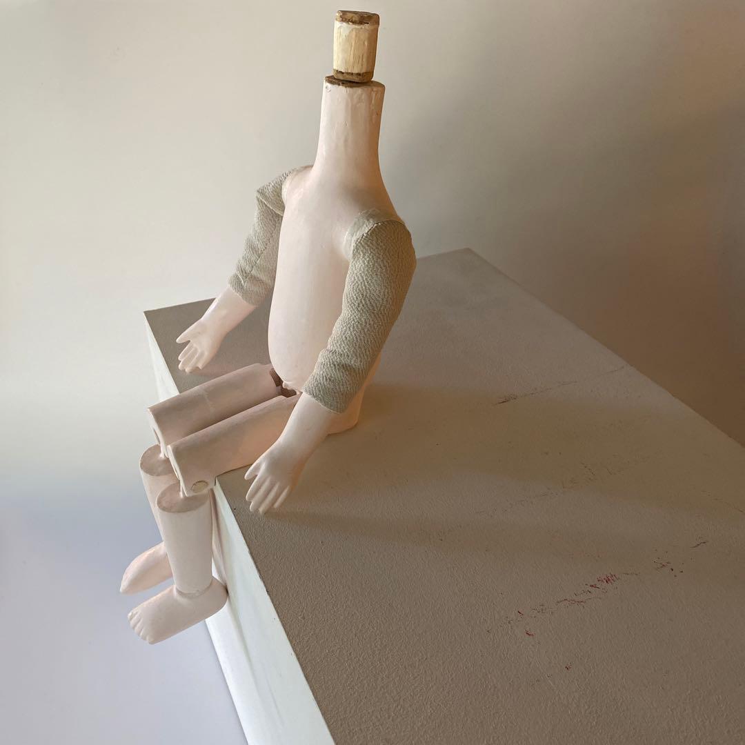 希少 三つ折人形 頭部欠損 関節人形 古道具 骨董 トルソー ドール マネキン