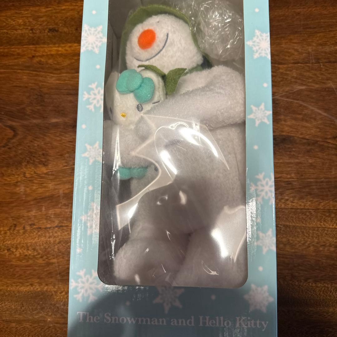 ハローキティ　スノーマン　ぬいぐるみ　箱に破れあり