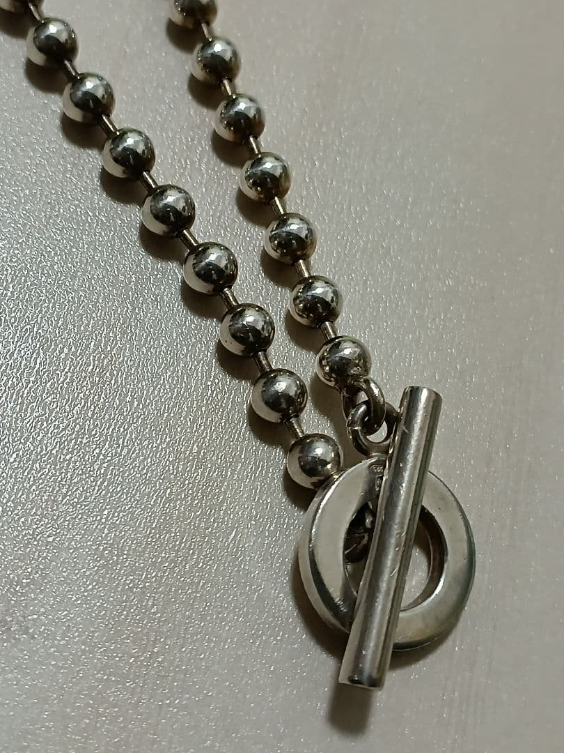 【中古】GUCCI「ポールチェーンブレスレット」シルバー925（22cm）