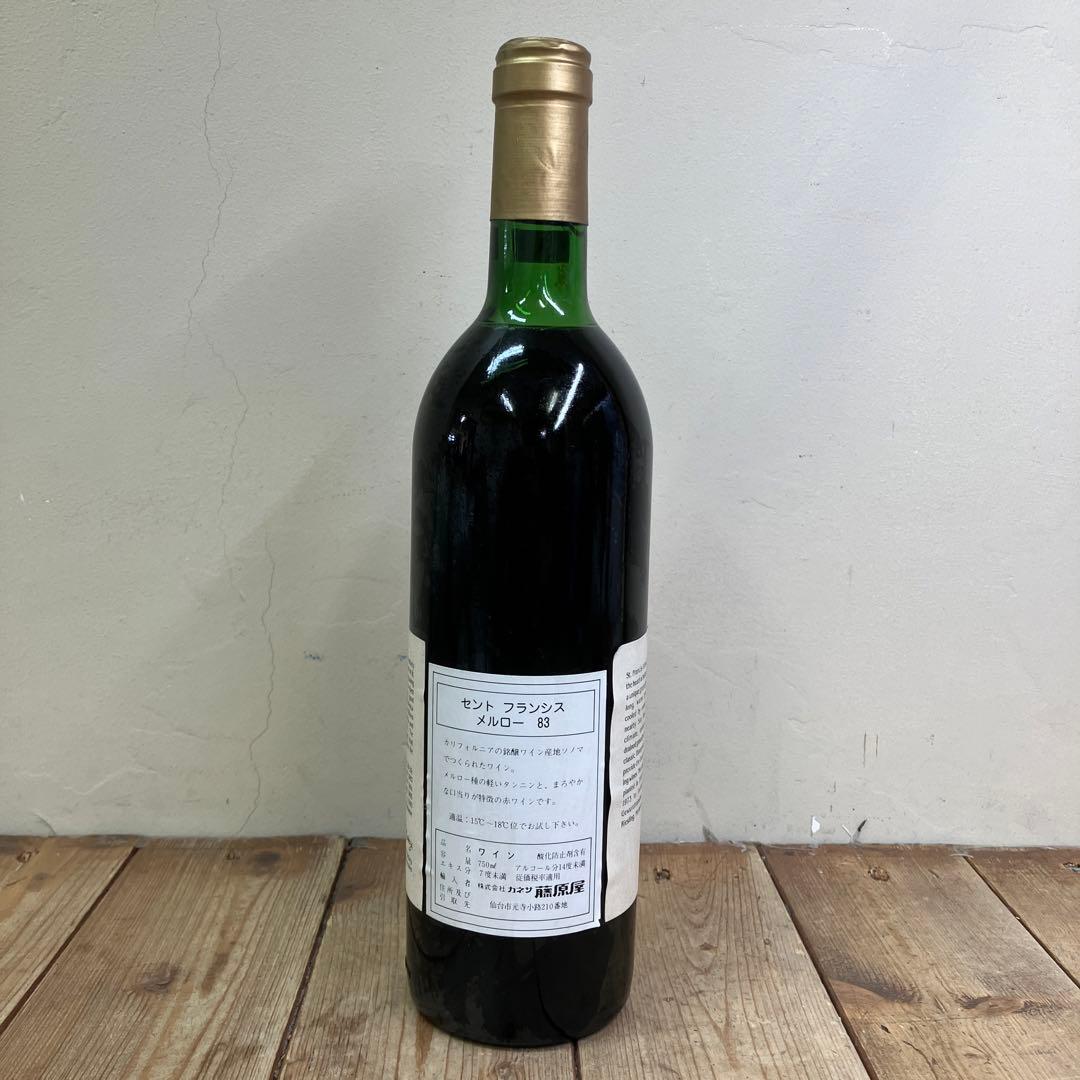 E-壁 ソノマヴァレー メルロー セントフランシス フルボトル 赤ワイン 古酒