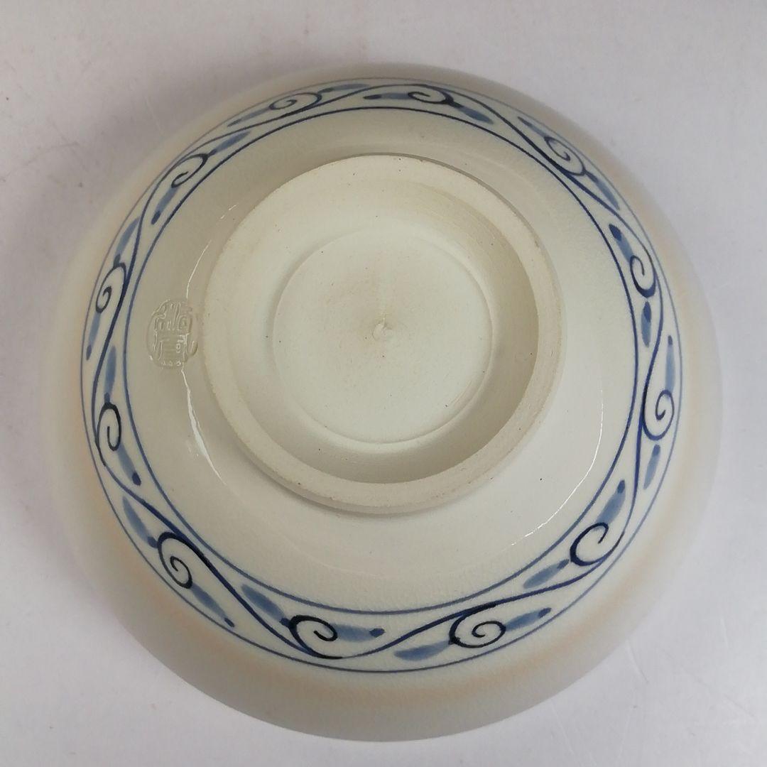 Ｗ１３６　数茶碗　十客『安南仁清写独楽筋紋』『手塚桐鳳 造』　共箱　茶道具