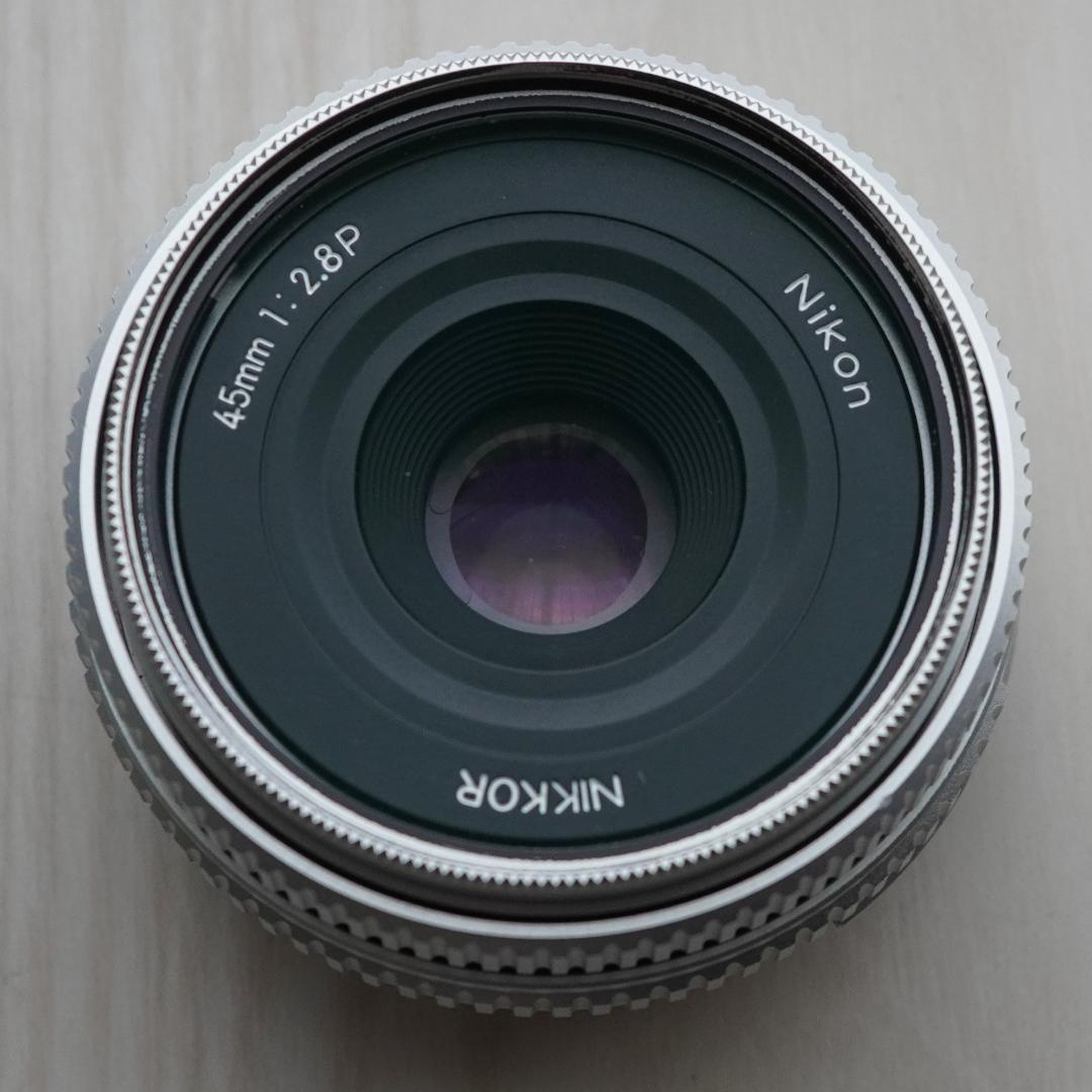 Nikon 45mm f/2.8 Nikkor AI-S MFレンズ シルバー