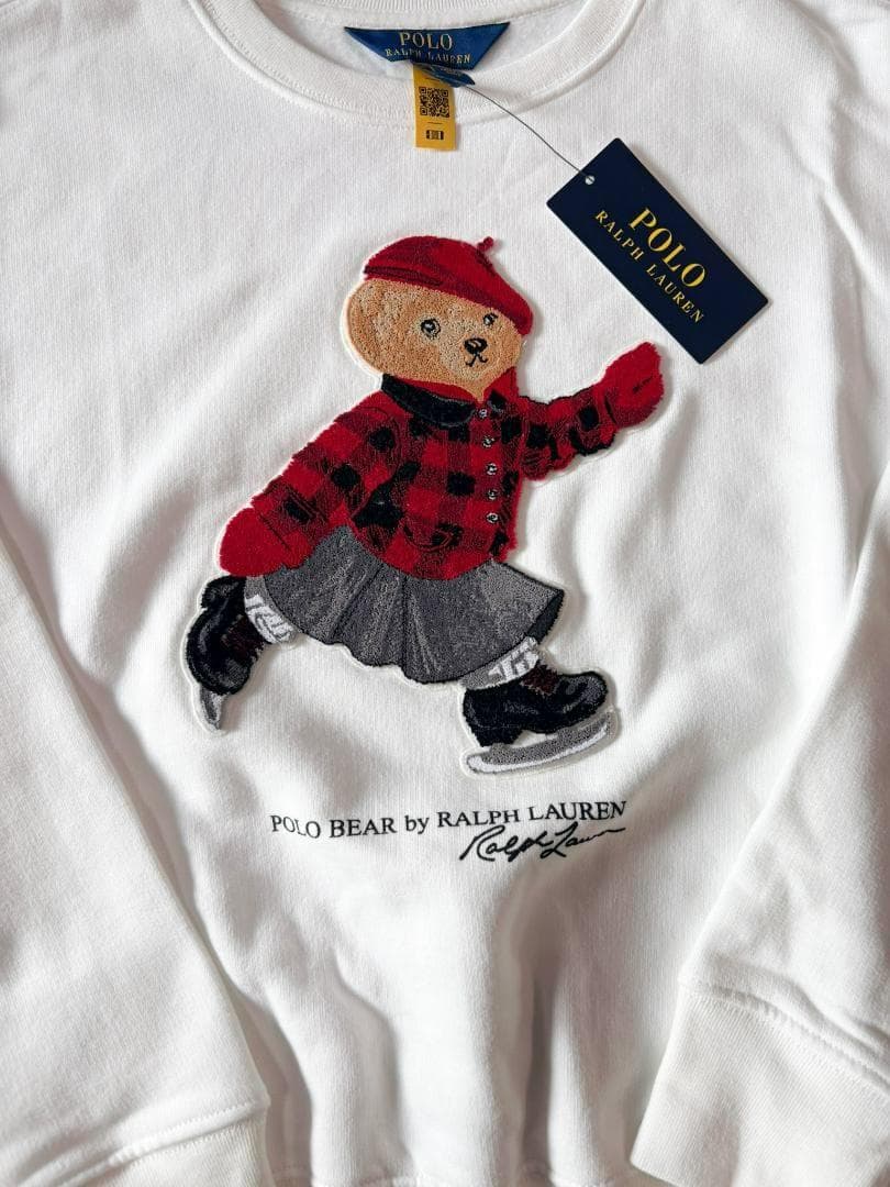 残り僅か日本未入荷最新作新品ラルフローレンポロベアトレーナーガールズXL160