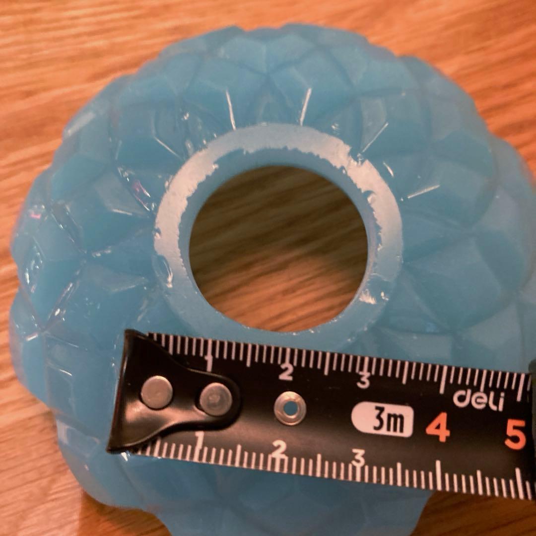 オールドバカラ　ミニシャンデリア　（刻印入）　ブルーオパールセント　フランス