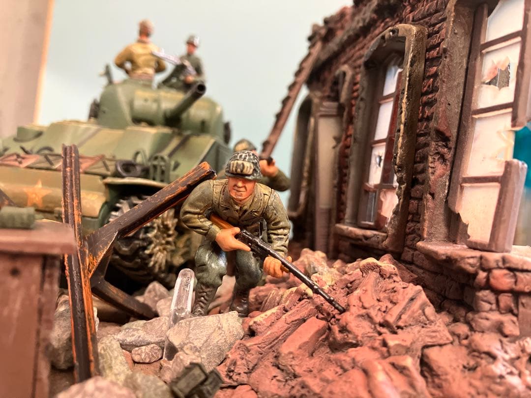 U.S.M4A3 Sherman Tank 1/32 ダイキャストジオラマ