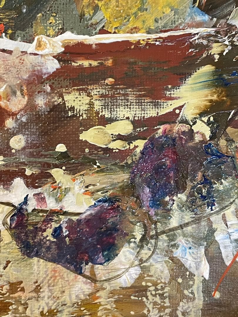 h*7様 「真作」池田秀郎「果実と花」静物画　油彩画　額装　サイン有り　F8号