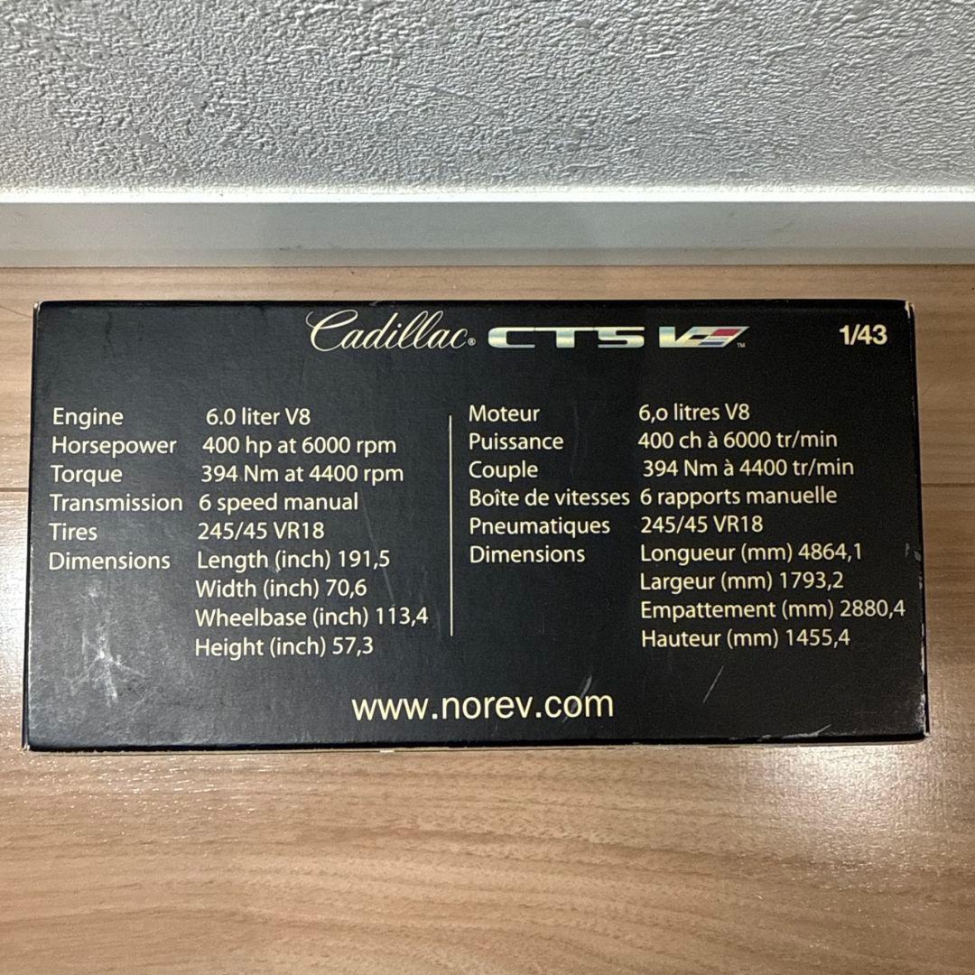 NOREV Cadillac CTS-V ブラック 1/43