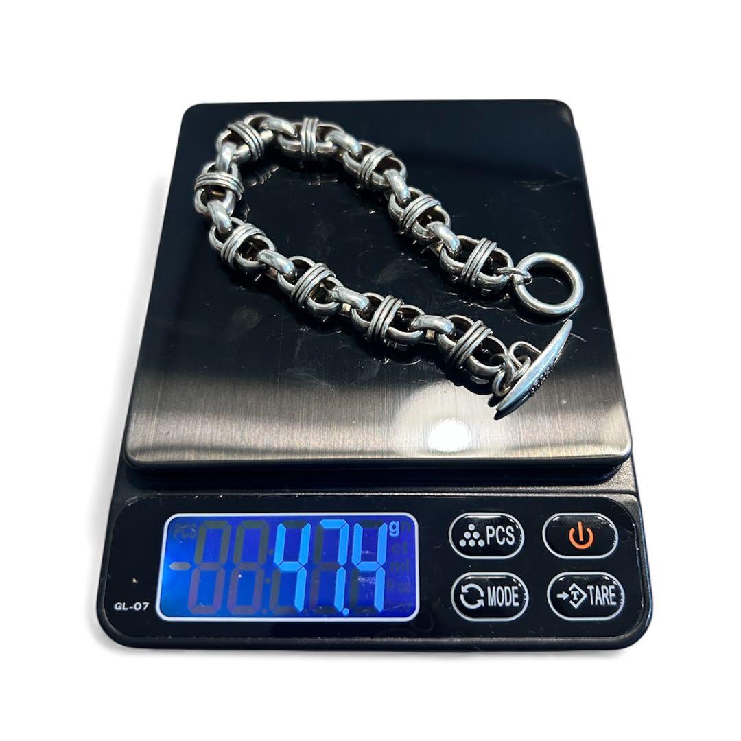 【希少】タケオキクチ アンカーチェーン ブレスレット Ag925 トグル