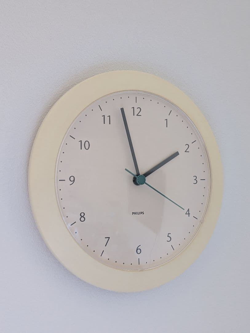 80's PHILIPS ドイツ製 ウォールクロック ヴィンテージ 壁掛け時計
