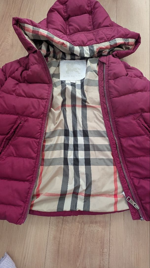 ガジュマル＊BURBERRY CHILDREN フード付きダウンコート