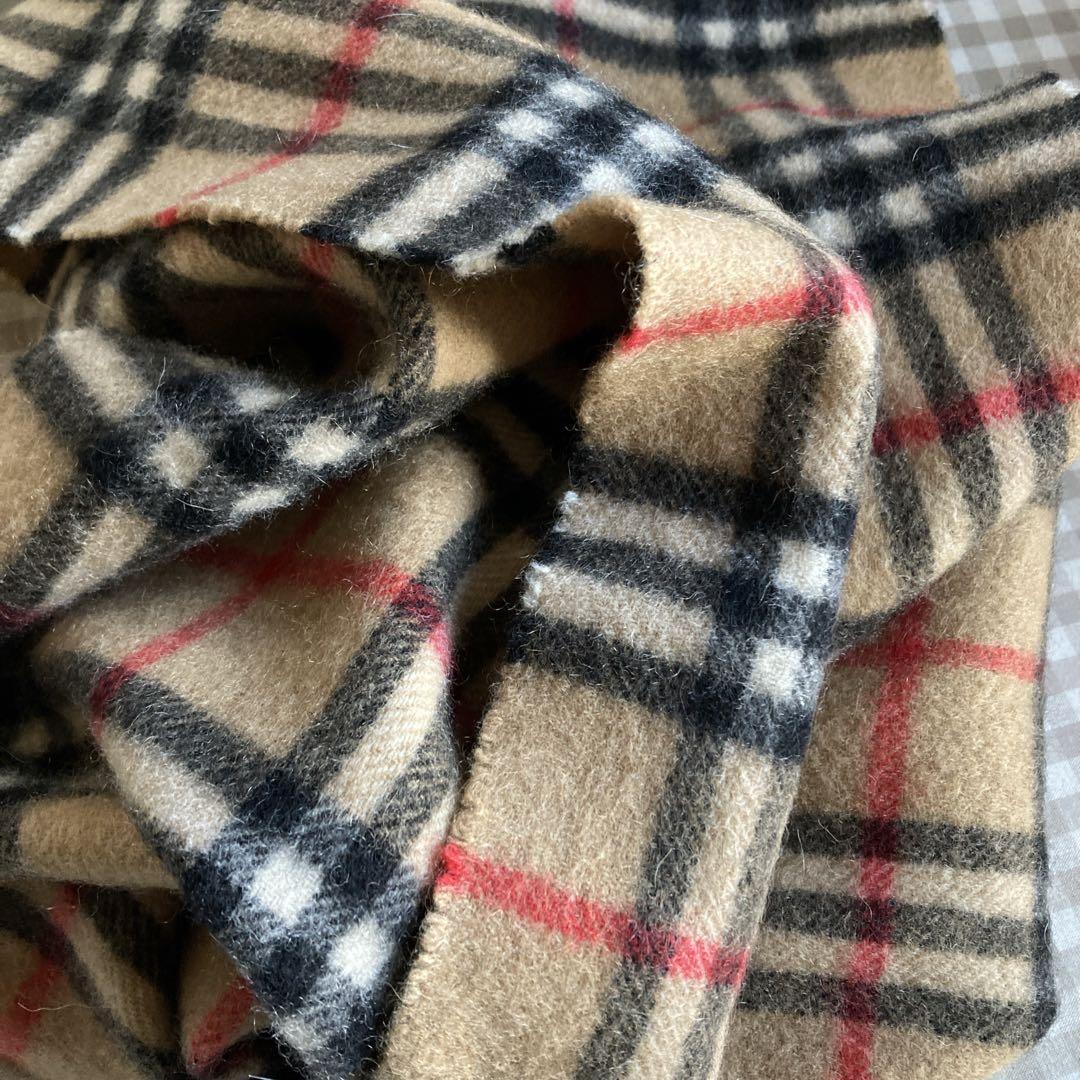 Burberry’sカシミヤ100%ウール　ノバチェック定番マフラー男女兼用