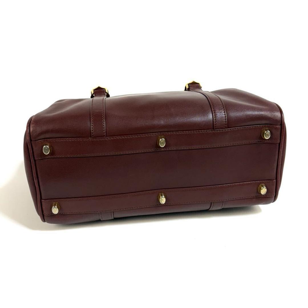 【美品】Cartier レザー マストライン ハンドバッグ 元袋カード付き