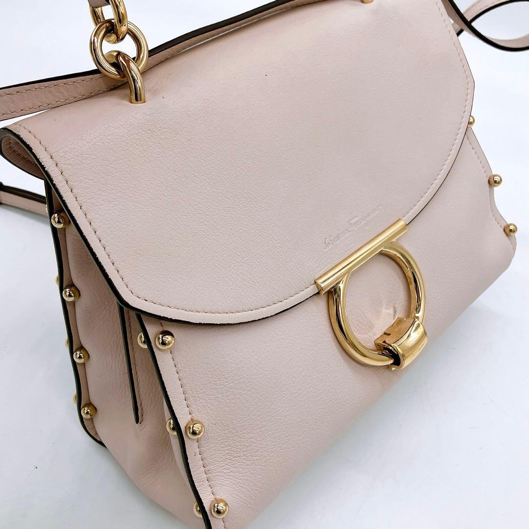 【Salvatore Ferragamo】マーゴット　2wayハンドバッグ