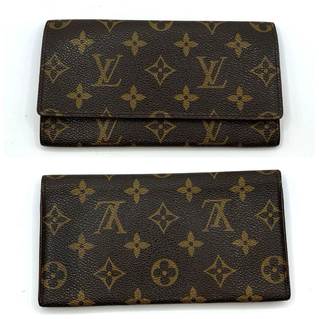 ルイヴィトン お札入れ 二つ折り財布 モノグラム 長財布 折り財布 カード入れ