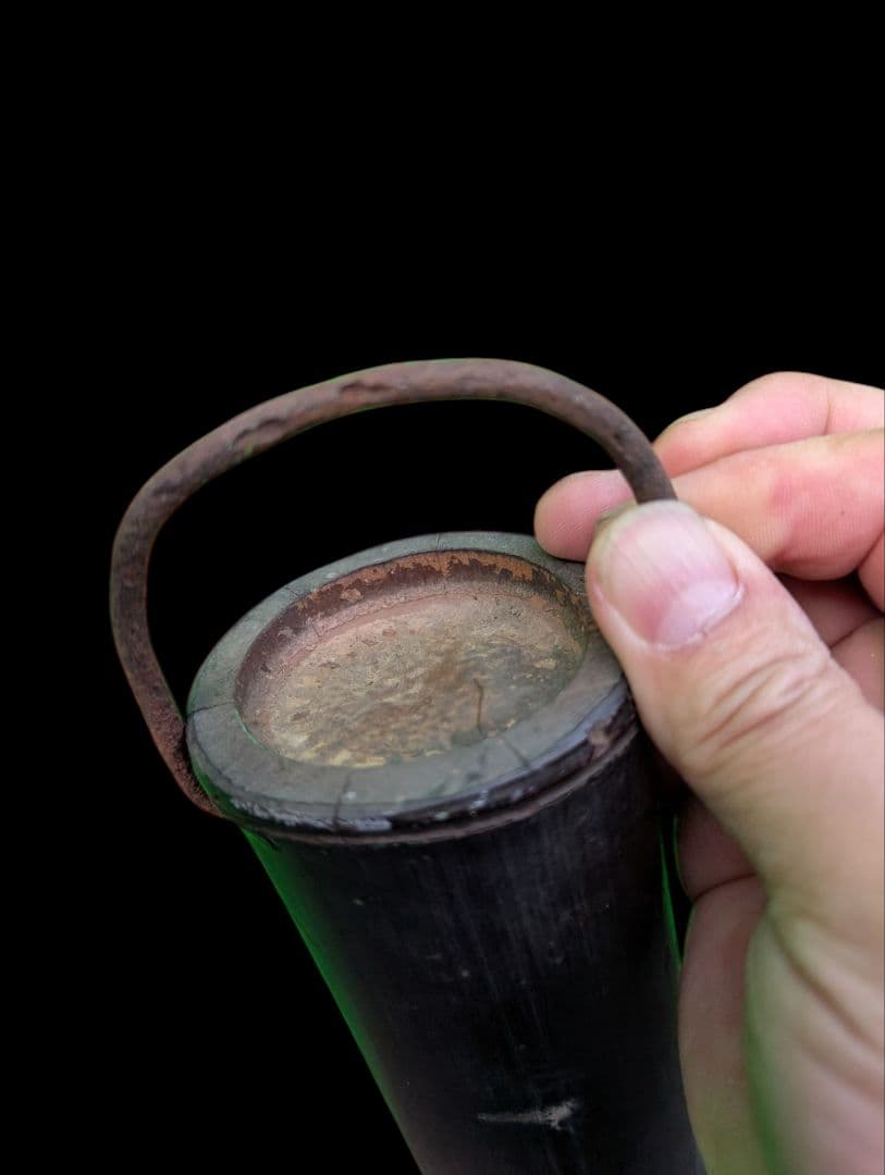 木製柄杓 フックとチェーン付き　自在鉤