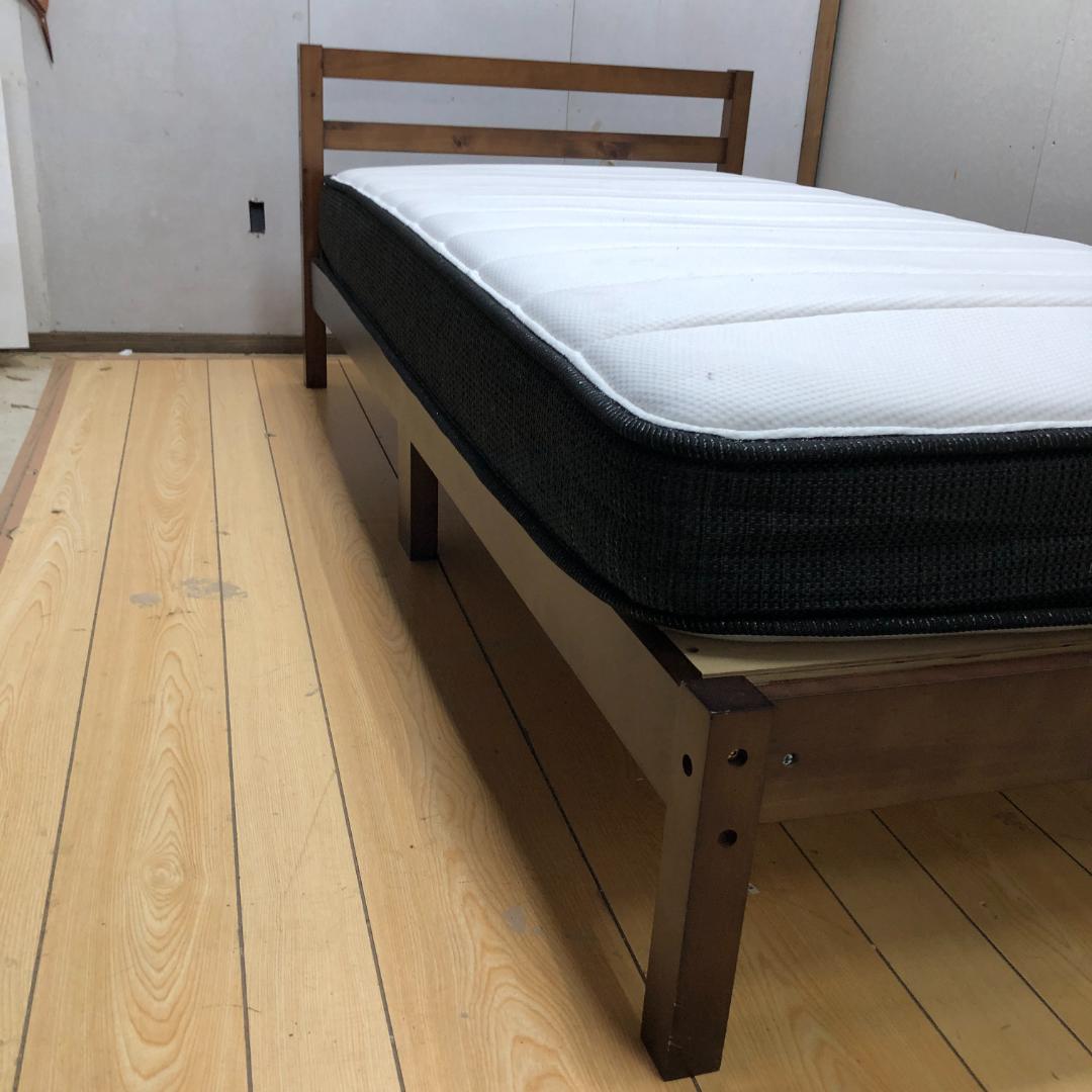 ニトリ　ベッドフレーム シングル 木製　マットレス（Nスリープ）270708-